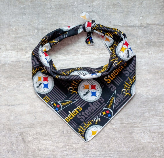 Pittsburgh Steelers Dog Bandana, NFL Dog Bandana