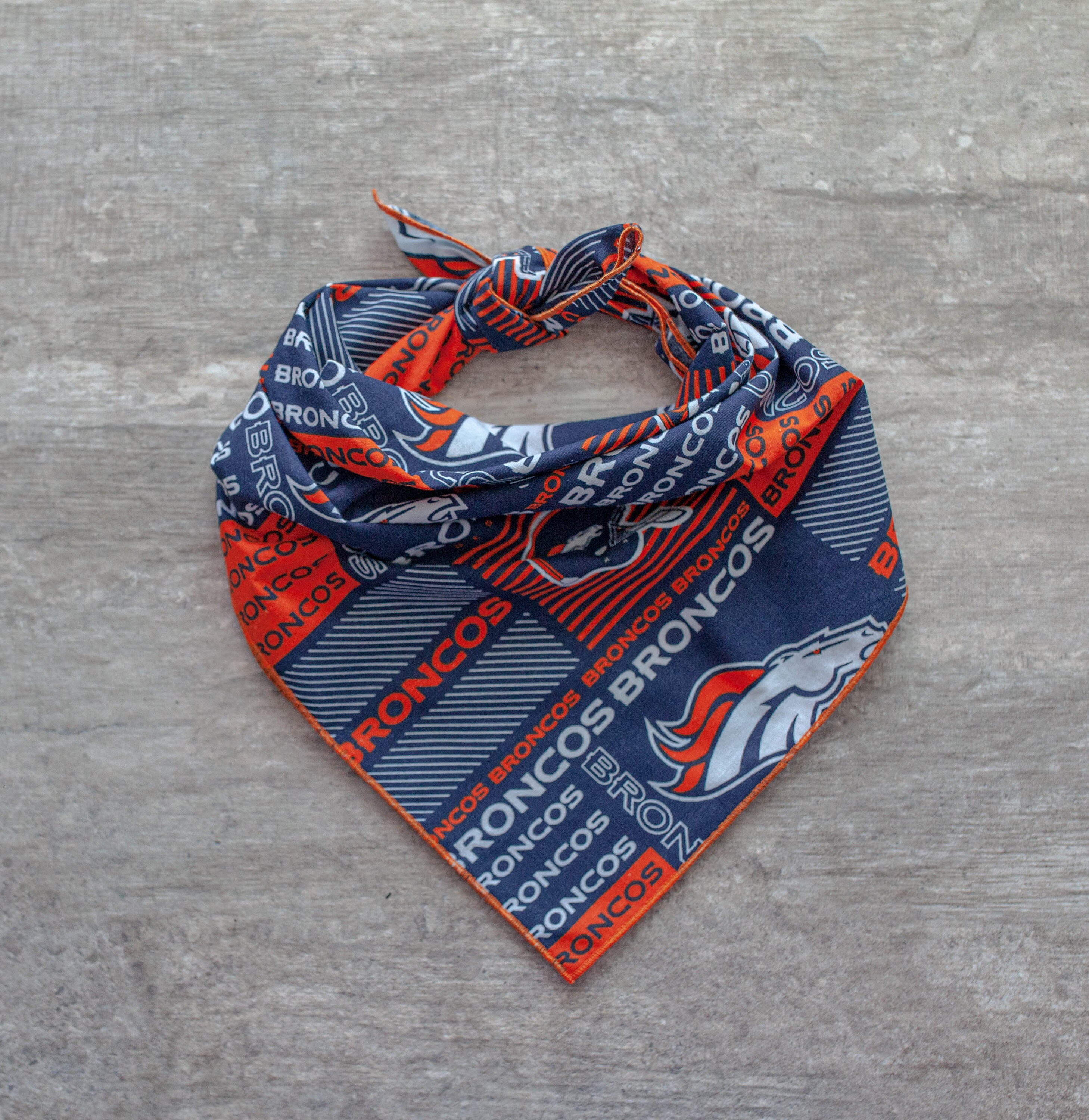 Denver Broncos Bandana, NFL Dog Bandana