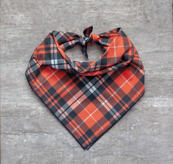 Spice Bandana, Plaid Autumn Dog Bandana