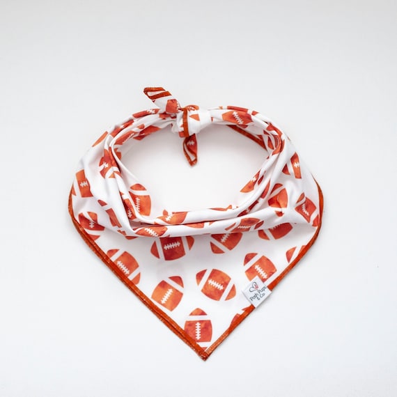 Watercolor Football Bandana, Football Dog Bandana