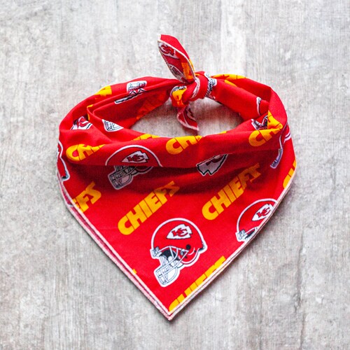 Kansas City Chiefs Bandana NFL Dog Bandana Tie on Dog Etsy