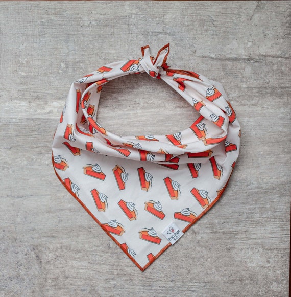 Pumpkin Pie Bandana, Thanksgiving Dog Bandana