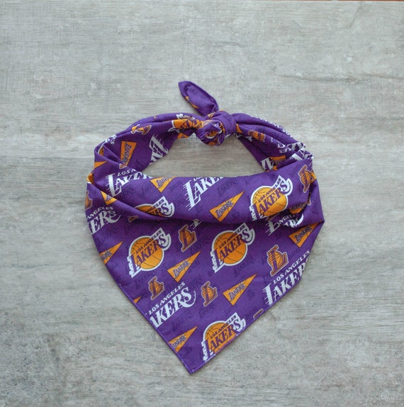 Los Angeles Lakers Dog Bandana, Basketball Dog Bandana