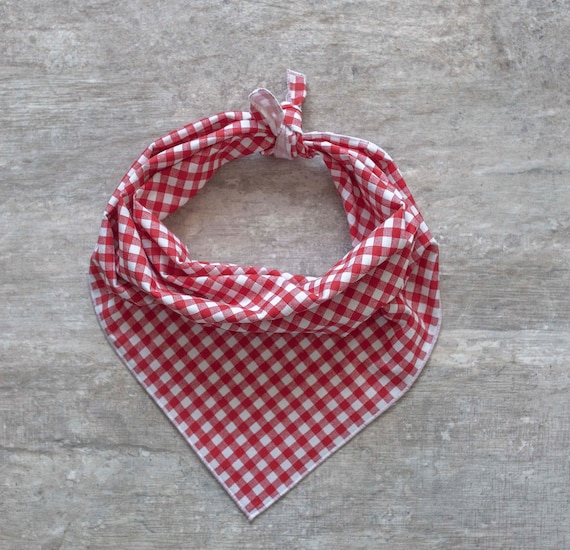 Scarlett Bandana, Red Gingham Dog Bandana