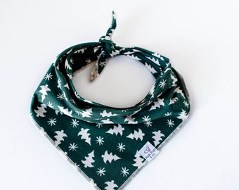 Boho Christmas Tree Bandana, Christmas Tree Dog Bandana