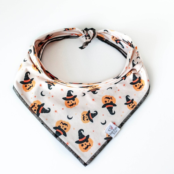 Pumpkin Witches Bandana, Halloween Dog Bandana