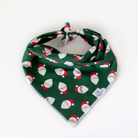 Santa Claus Bandana, Christmas Dog Bandana