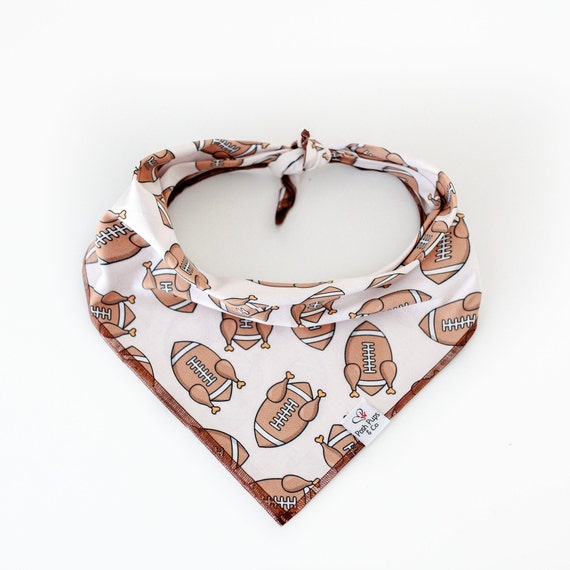 Turkey Football Bandana, Football Dog Bandana