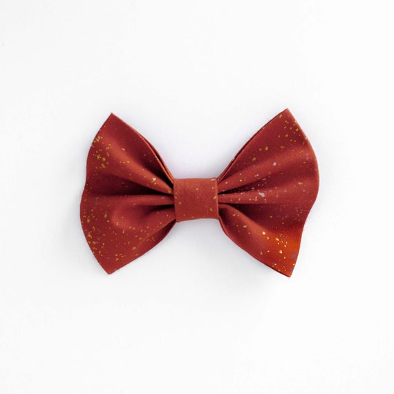 Rust Speckled Dog Bow Tie