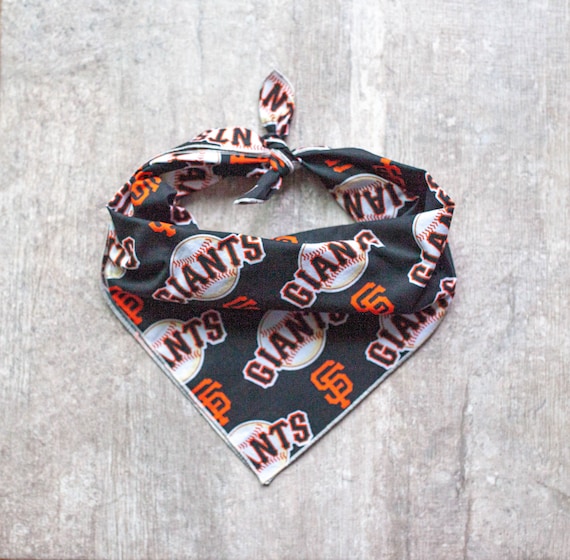 San Francisco Giants Bandana, MLB Dog Bandana, Tie on Dog Bandana