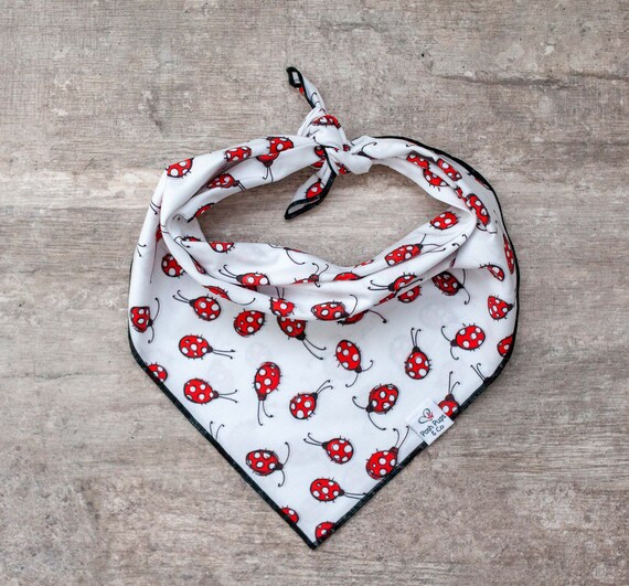 Bitsy LadyBug Bandana, LadyBug Dog Bandana