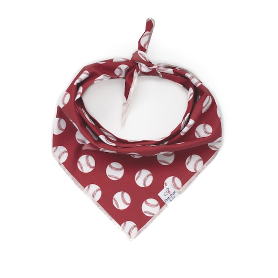 Let's Play Ball on Red Dog Bandana