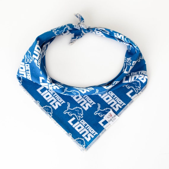 Detroit Lions Dog Bandana, NFL Dog Bandana