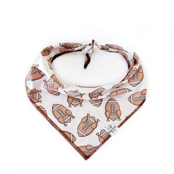 Turkey Football Bandana, Football Dog Bandana