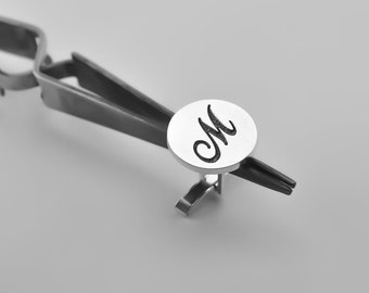 Initial Cufflink - Personalized Cufflinks - Groom cufflinks - Groomsmen gift - Groomsmen Cufflinks - Father Gift - Hand Made Cufflink