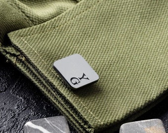 Exquisite Monogram Cufflinks: Elevate Your Festive Attire – Ideal New Year's Gift for Men – Premium Quality, Gold & Silver Options