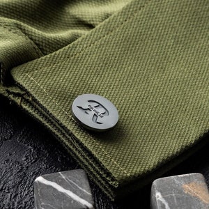 Individuell gravierte Manschettenknöpfe aus rhodiniertem Silber - Personalisiertes Datums-Andenken - Elegantes Herren-Accessoire für besondere Anlässe