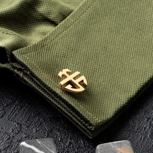Sterling Silber Manschettenknöpfe - Bräutigam Hochzeit Accessoire - Einzigartiges Groomsmen Geschenk - Personalisierte Monogramm Manschettenknopf - Perfektes Weihnachtsgeschenk