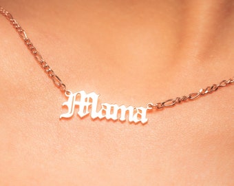 14K Solid Gold Name Necklace , Necklace with Names, Personalized Necklace - Custom Name Necklace - Mother day gift - Necklace for Women