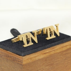 Personalized Name Cufflinks - Customized Cufflinks - Groom Wedding Cufflinks - Groomsmen gift - Initials Cufflinks - Sterling Cufflinks