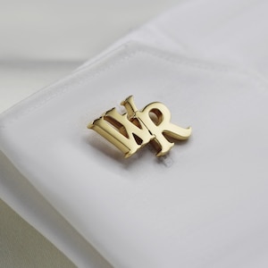 Gemelos de nombre personalizados - Gemelos personalizados - Gemelos de boda del novio - Regalo de padrinos de boda - Gemelos iniciales - Gemelos de ley