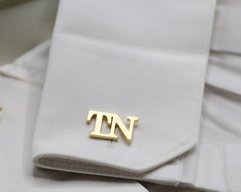 Personalized Name Cufflinks - Customized Cufflinks - Groom Wedding Cufflinks - Groomsmen gift - Initials Cufflinks - Sterling Cufflinks