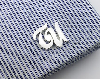 Personalized Cufflinks - Initial Cufflink - Letters Cufflinks - Groom cufflinks - Groomsmen gift - Groomsmen Cufflinks - Father Gift