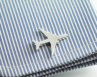 Boeing Airplane cufflinks - airplane cufflinks - Boeing 777 Cufflink - Custom cufflinks - Best man cufflink - Groomsmen Cufflinks - Cufflink