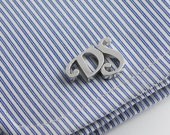 Groomsmen gift - Groomsmen Cufflinks - Father Gift -Personalized Cufflinks - Letters Cufflink - Initials Cufflinks - Groom cufflinks