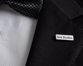 Initial Name Lapel Pin - Letters Lapel Pin - Custom Initials Lapel Pin