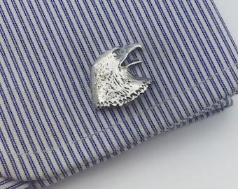 Hawk Head Cufflinks - Men Cufflinks - Safari Animal - Groom cufflinks - Groomsmen gift - Groomsmen Cufflinks - Father Gift