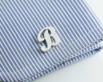 Groom cufflinks - Groomsmen gift - Groomsmen Cufflinks - Father Gift - Initial Cufflink - Letters Cufflinks - Cufflinks - Initials Cufflinks