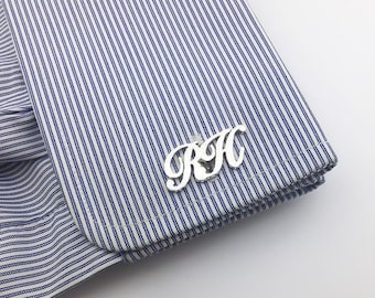 Groomsmen Manchetknopen - Vadercadeau - Manchetknopen - Initial Cufflink - Letters Manchetknopen - Herenmanchetknopen - Bruidegom manchetknopen - Groomsmen cadeau