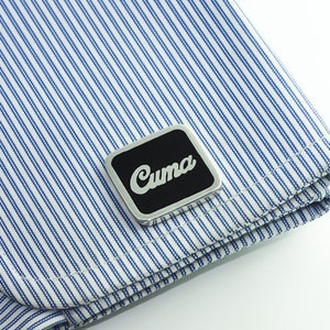 Initial Cufflink - Groom Wedding Cufflinks -Letters Cufflinks - Groom cufflinks - Groomsmen gift - Groomsmen Cufflinks - Father Gift