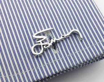 Name Personalized Cuff Links - Initial Cufflink - Groom cufflinks - Groomsmen gift - Groomsmen Cufflinks - Father- Valentine's Gift For Him