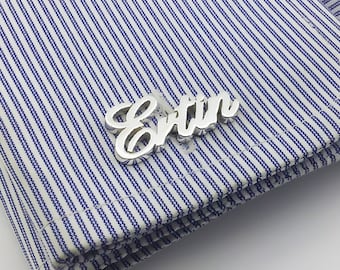 Personalized Cufflinks - Initial Cufflink - Letters Cufflinks - Groom cufflinks - Groomsmen gift - Groomsmen Cufflinks - Father Gift