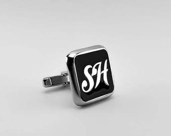 Groom Wedding Cufflinks - Personalized Cufflinks - Groom cufflinks - Groomsmen gift - Groomsmen Cufflinks - Father Gift - Cufflinks
