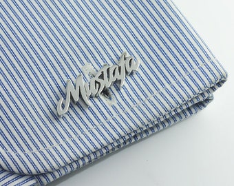 Groomsmen Cufflinks - Father Gift -Personalized Cufflinks - Initial Cufflink - Cufflink -Letters Cufflink - Groom cufflinks - Groomsmen gift