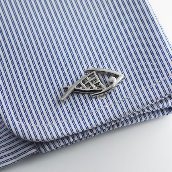 Fish Cufflinks - Groom cufflinks - Groomsmen gift - Groomsmen Cufflinks - Father Gift - Fish cufflink - Fish gift for her - Cufflinks