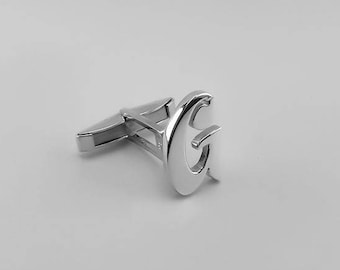 Initial Cufflink - Personalized Cufflinks, Letters Cufflinks - Groom cufflinks - Groomsmen gift - Groomsmen Cufflinks - Father Gift