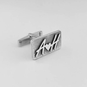 Cufflink -  Wedding Cufflinks, Letters Cufflinks - Initials Cufflinks - Groom cufflinks - Groomsmen gift - Groomsmen Cufflinks - Father Gift
