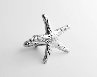 Starfish Cufflinks - Men Cufflinks - Groom cufflinks - Groomsmen gift - Groomsmen Cufflinks - Father Gift - Starfish gift - Star Cufflink