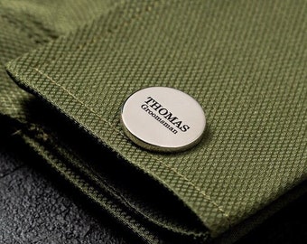 WEDDING CUFFLINKS - Custom Cufflinks for Best Man, Personalized Cuff Links, Wedding Gift, Groomsman Gifts, Wedding Day Gift for Husband