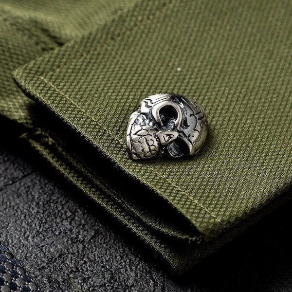 Skull Cufflinks Etsy