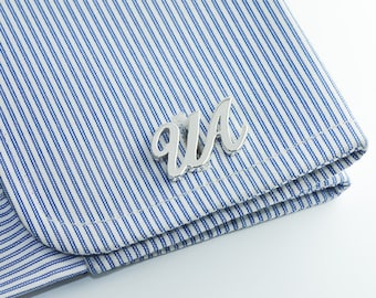 Personalized Cufflinks - Letters Cufflinks - Initials Cufflinks - Groom cufflinks - Groomsmen gift - Groomsmen Cufflinks - Father Gift