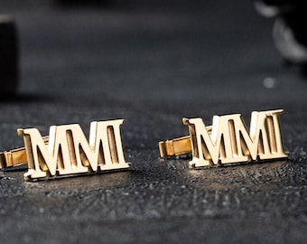 Personalized Groomsmen Cufflinks - Custom Cuff Links - Groom Wedding Cufflinks - Groomsmen gift - Initials Cufflinks - Father gift