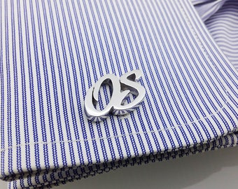 Groom cufflinks - Groomsmen gift - Groomsmen Cufflinks - Father Gift - Personalized Cufflinks - Letters Cufflinks - Initials Cufflinks
