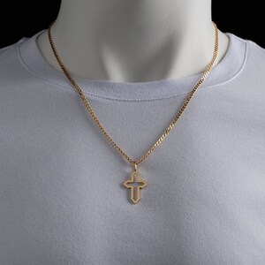 GOLD CROSS NECKLACE For Men - Black Cross Necklace - Silver  Cross Necklace - Men&#39;s Cross Necklace - Corss Necklace - Men&#39;s necklaces