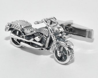 Motorcycle Cufflinks - motobike Harley Davidson cufflink - 3D Cufflinks - Harley Davidson accessories - Gift for him - motobike cufflinks