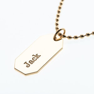 925 Sterling Silver ENGRAVED CUSTOM NECKLACE for Men - Mens Necklace - Black  Bar  Necklace - Custom Men Necklace - Men&#39;s necklaces